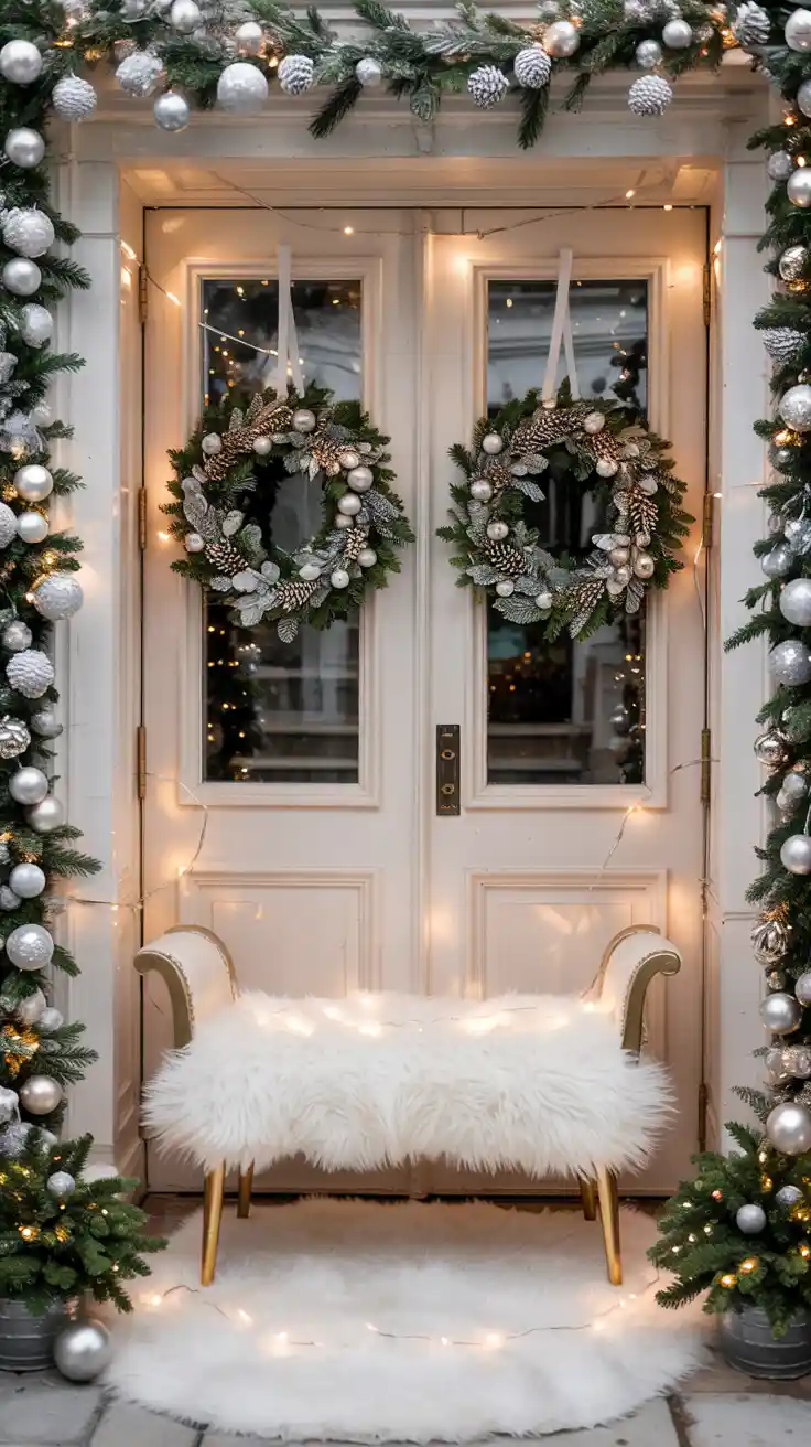 Enchanting Christmas Entryway Ideas 2025 To Welcome The Holidays In Style