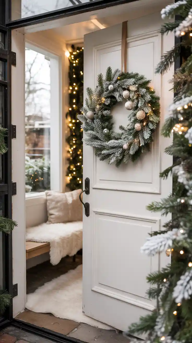 Enchanting Christmas Entryway Ideas 2025 To Welcome The Holidays In Style