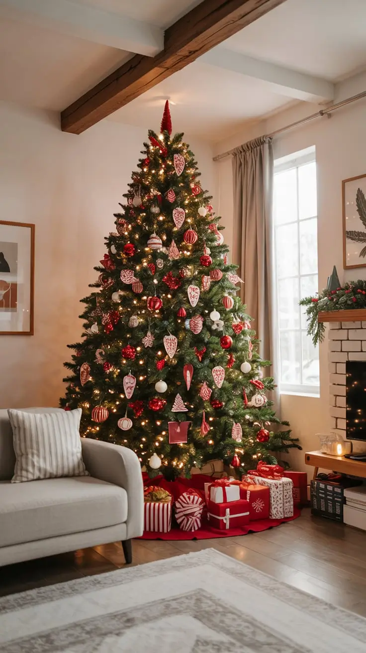 Transform Your Holidays With The Red And White Christmas Tree 2025