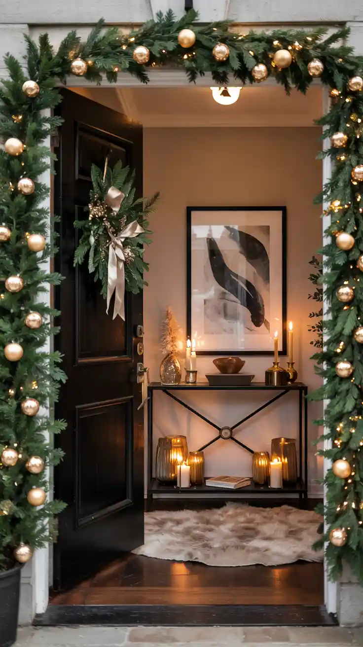 Enchanting Christmas Entryway Ideas 2025 To Welcome The Holidays In Style