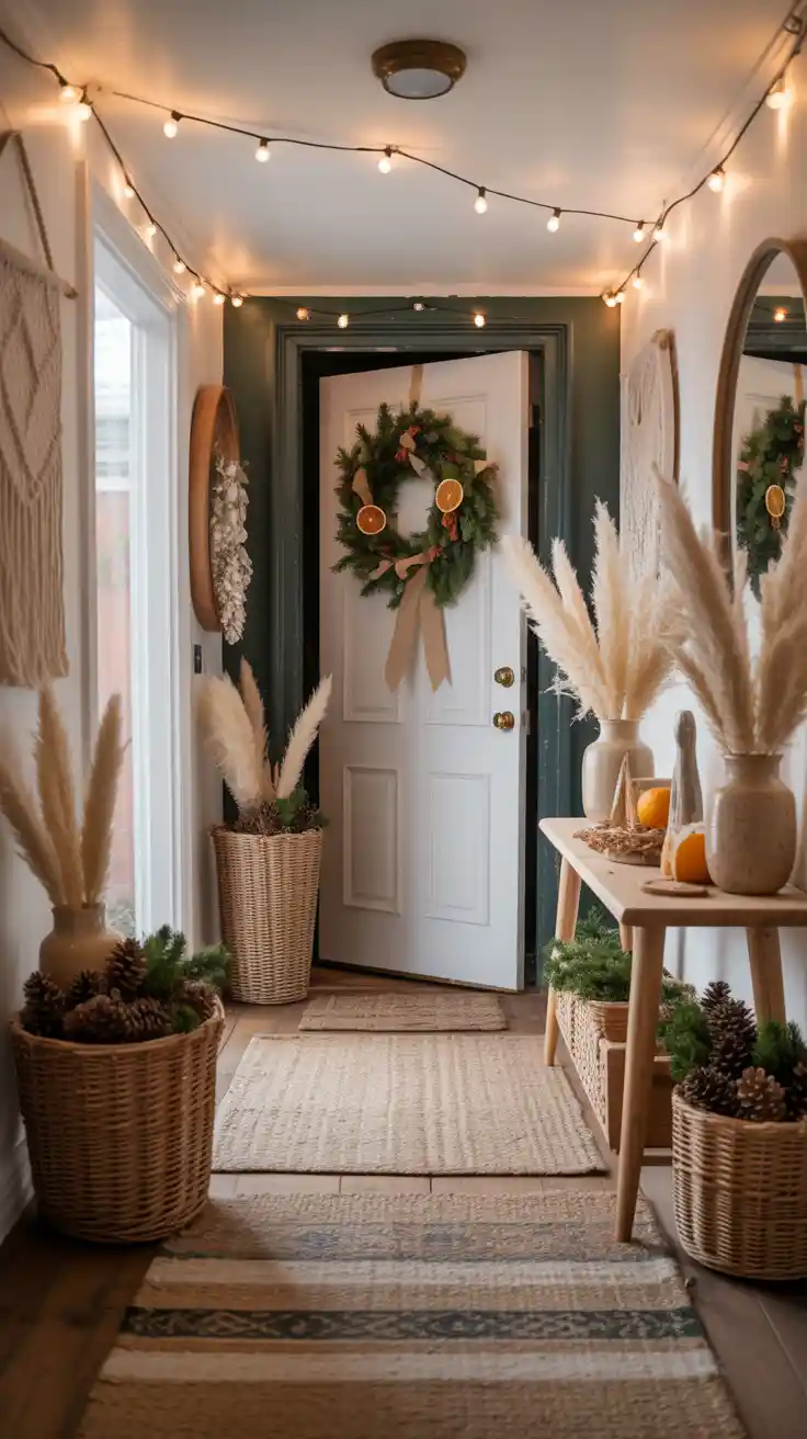Enchanting Christmas Entryway Ideas 2025 To Welcome The Holidays In Style