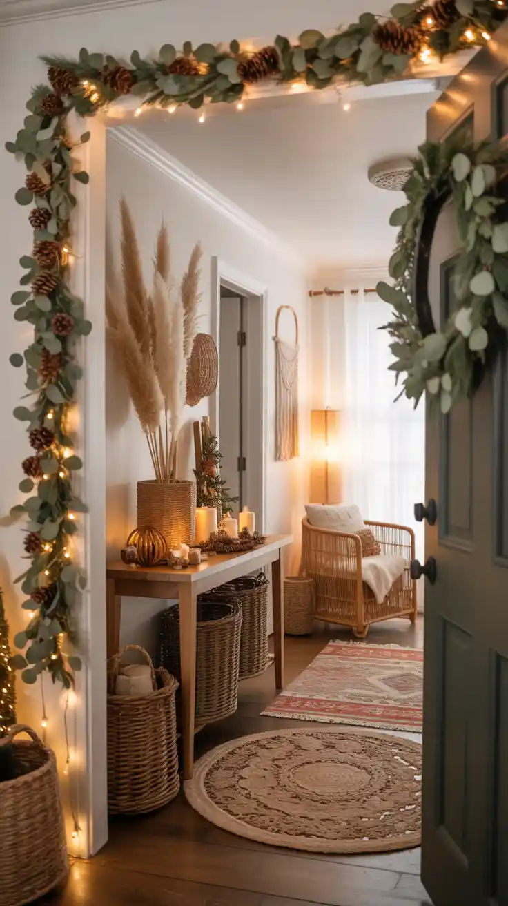 Enchanting Christmas Entryway Ideas 2025 To Welcome The Holidays In Style