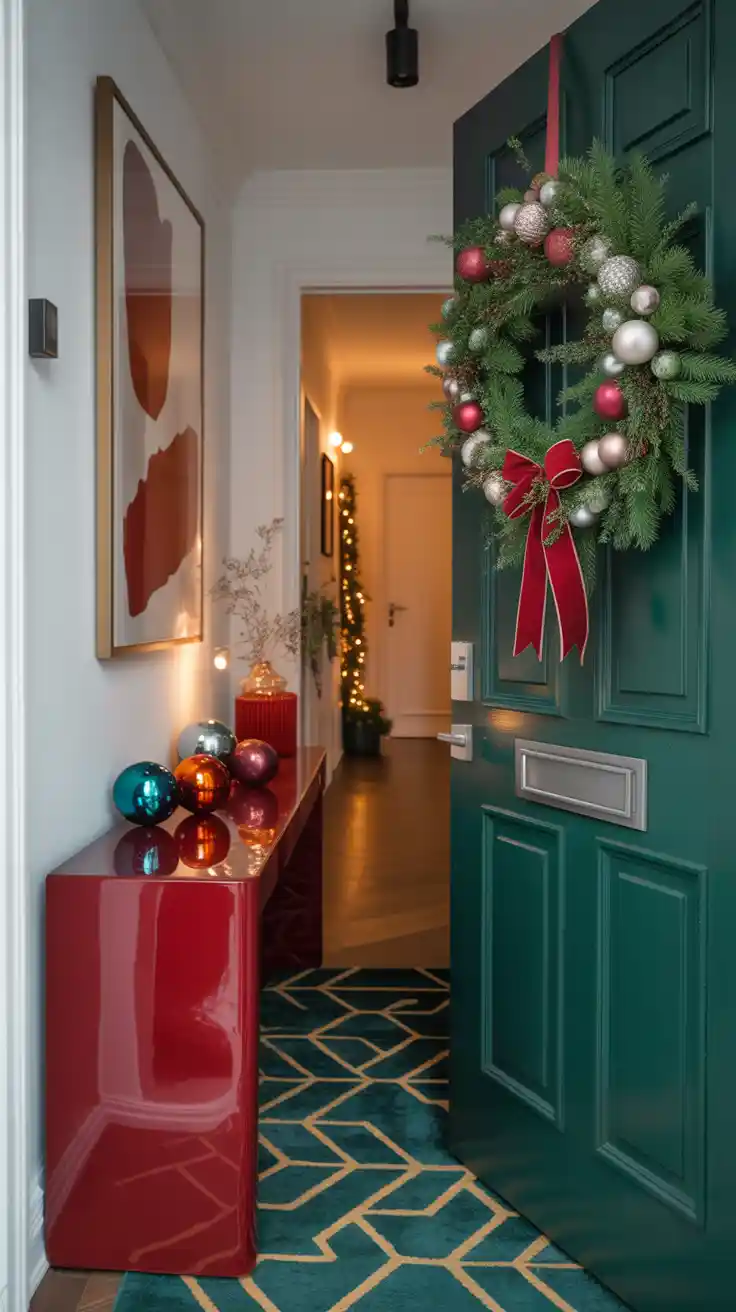 Enchanting Christmas Entryway Ideas 2025 To Welcome The Holidays In Style