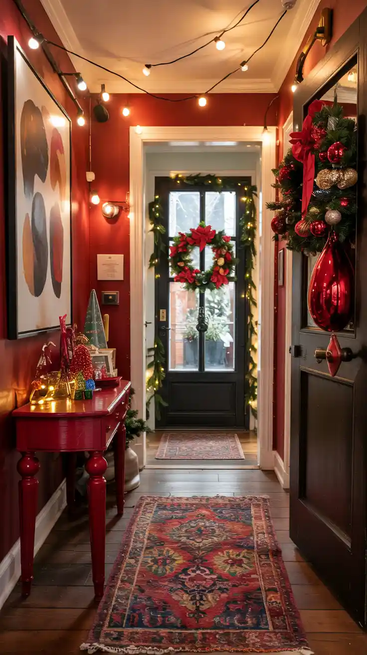 Enchanting Christmas Entryway Ideas 2025 To Welcome The Holidays In Style