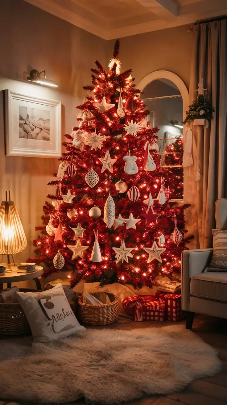 Transform Your Holidays With The Red And White Christmas Tree 2025