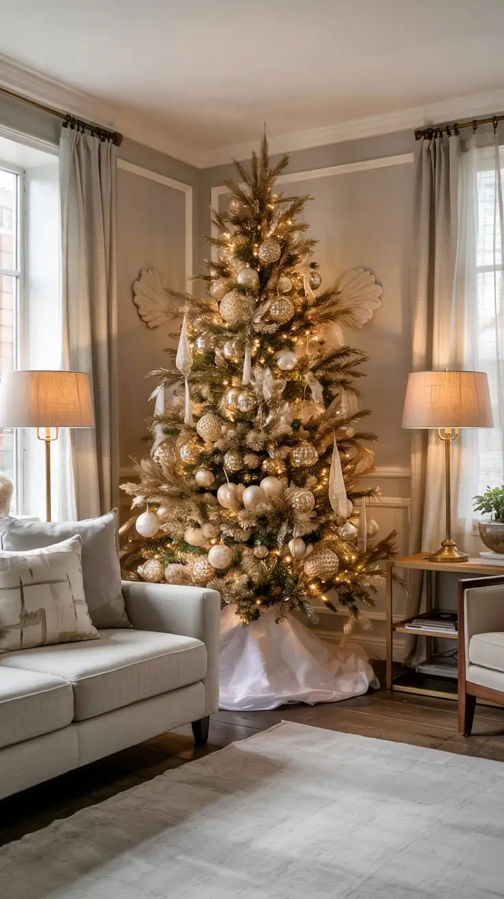 Golden Magic Unveiled The Most Stunning Gold Christmas Tree Ideas Of 2025