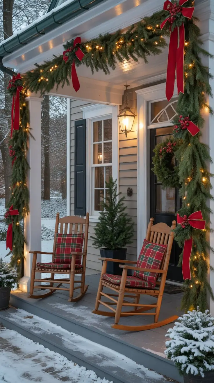Enchant Your Home With Magical Front Porch Christmas Decor Ideas 2025