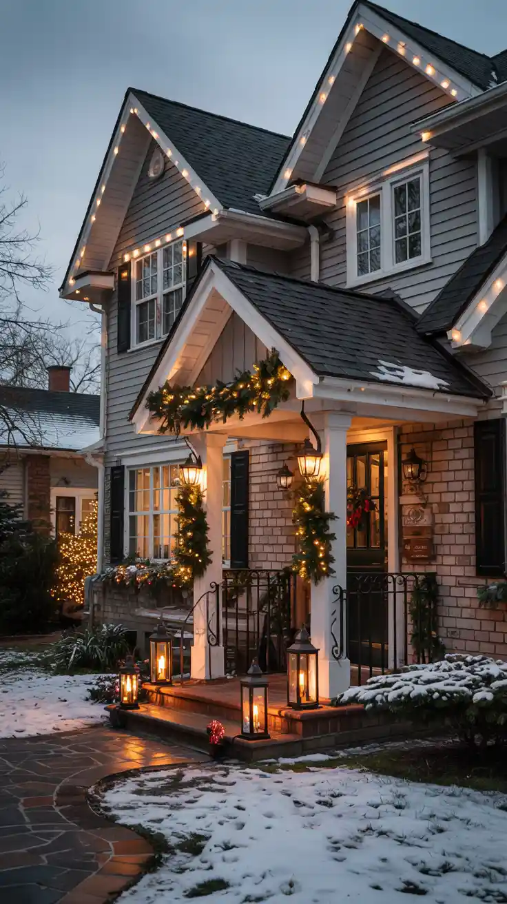 Transform Your Home Into A Winter Wonderland With Stunning Christmas Lights On House Exterior Ideas 2025