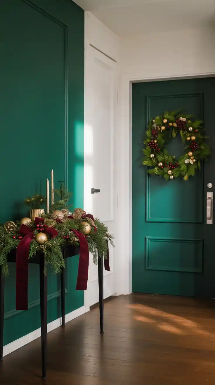 Enchanting Christmas Entryway Ideas 2025 To Welcome The Holidays In Style