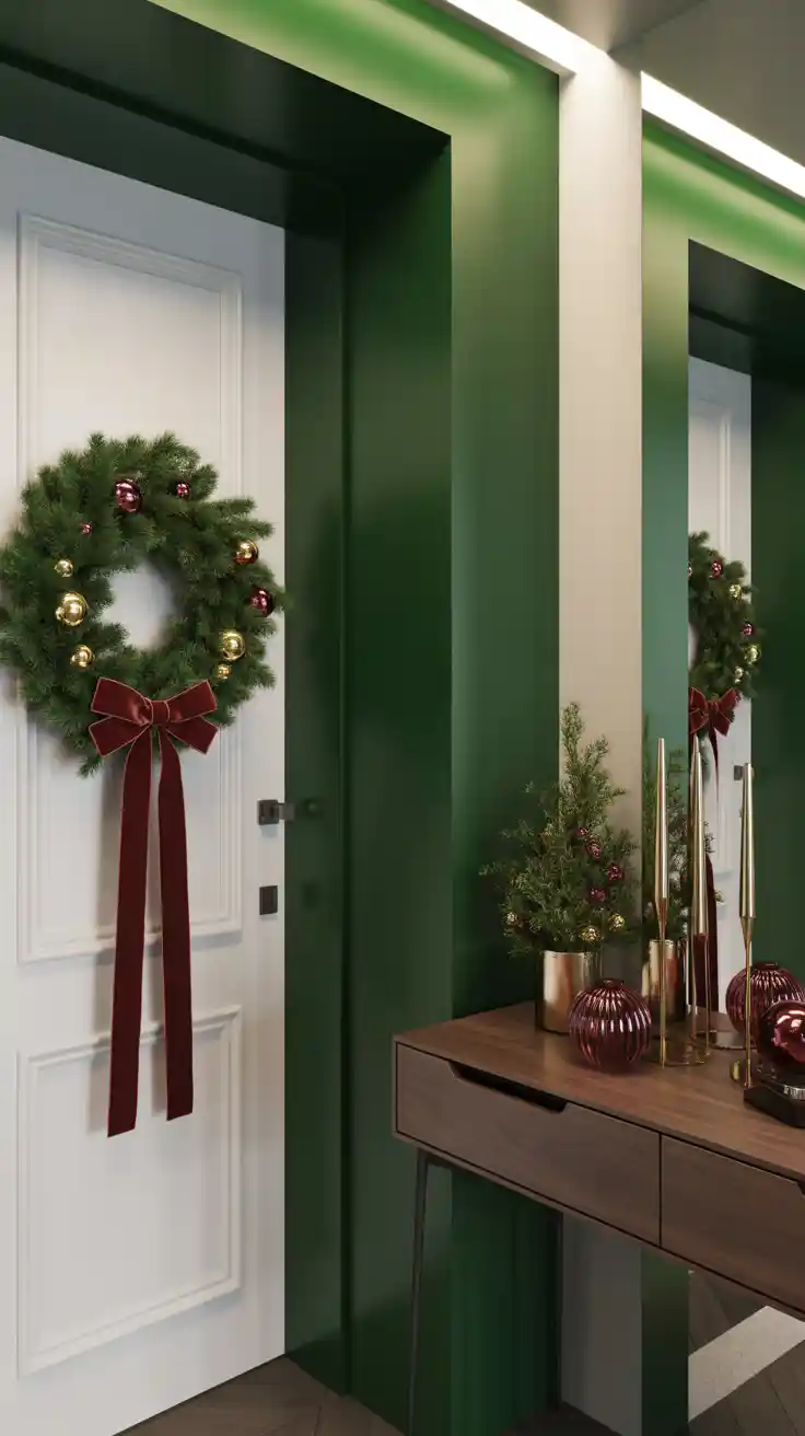 Enchanting Christmas Entryway Ideas 2025 To Welcome The Holidays In Style