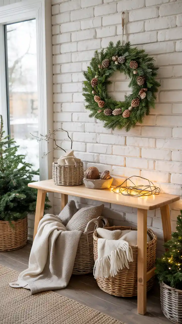 Enchanting Christmas Entryway Ideas 2025 To Welcome The Holidays In Style