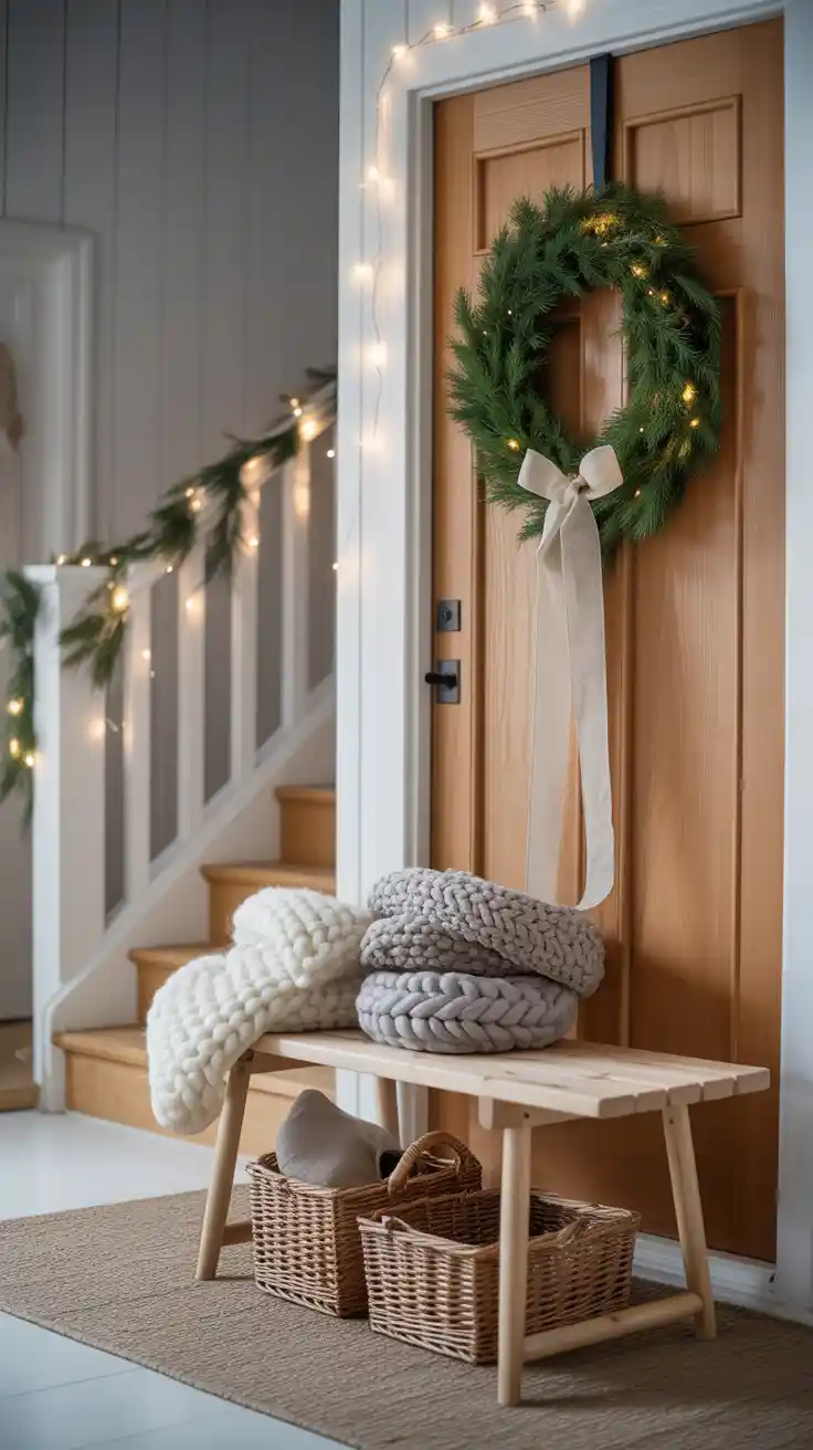 Enchanting Christmas Entryway Ideas 2025 To Welcome The Holidays In Style