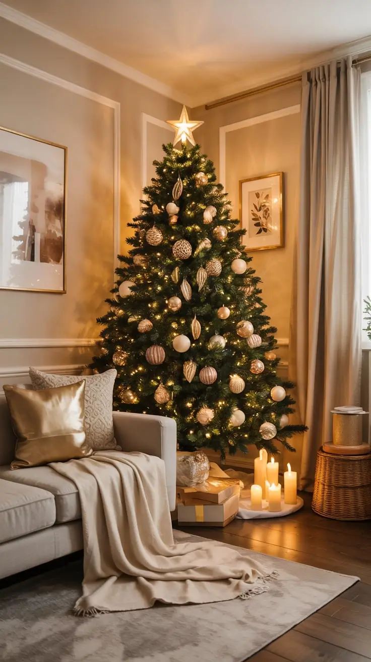 Golden Magic Unveiled The Most Stunning Gold Christmas Tree Ideas Of 2025
