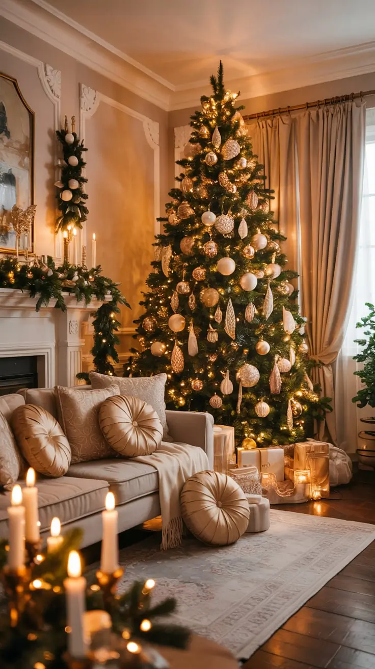 Golden Magic Unveiled The Most Stunning Gold Christmas Tree Ideas Of 2025