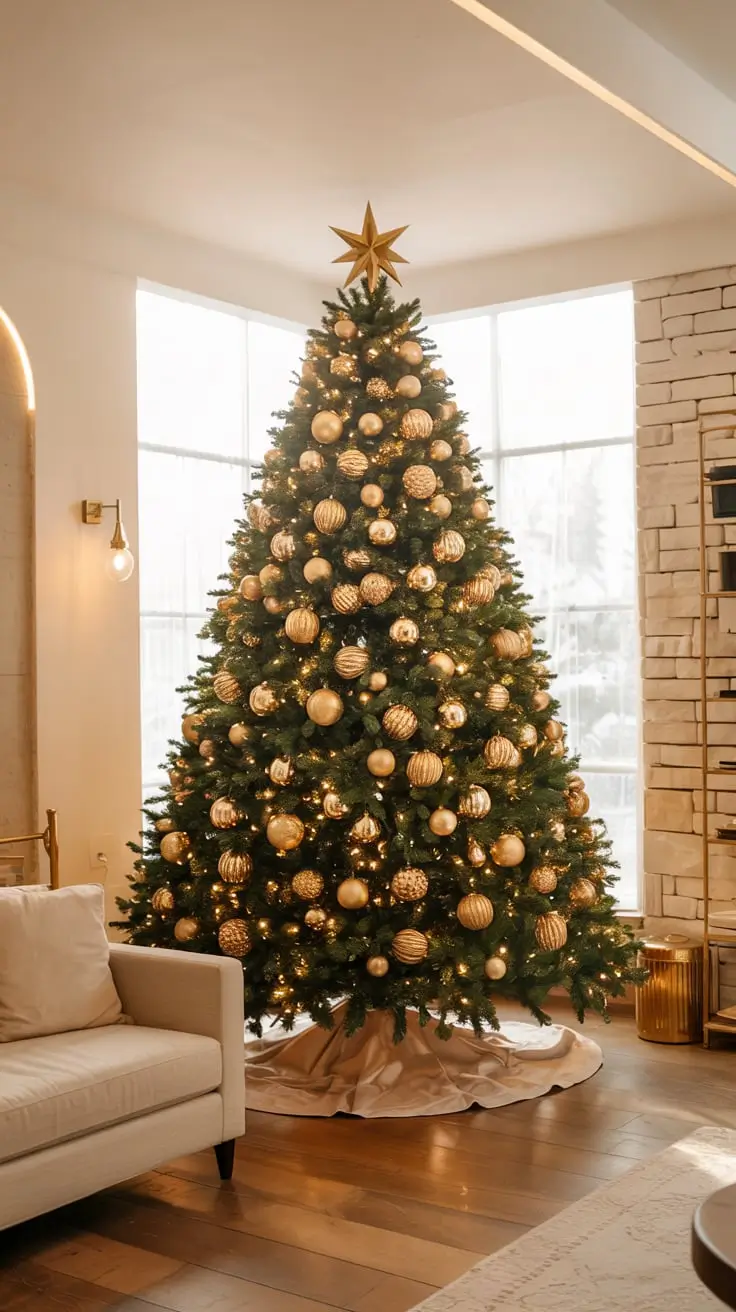 Golden Magic Unveiled The Most Stunning Gold Christmas Tree Ideas Of 2025