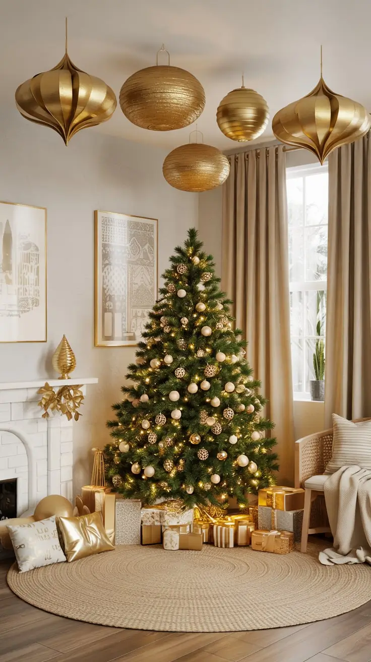 Golden Magic Unveiled The Most Stunning Gold Christmas Tree Ideas Of 2025