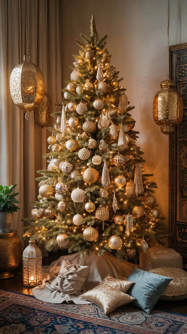 Golden Magic Unveiled The Most Stunning Gold Christmas Tree Ideas Of 2025