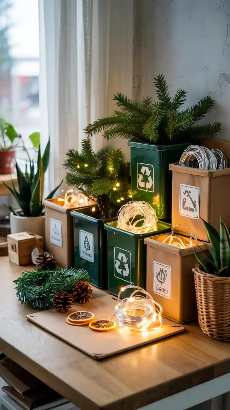 Magical Holiday Glow With Red And White Christmas Lights 2025