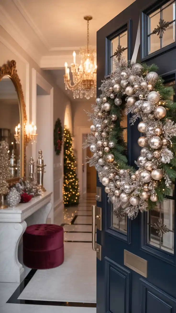 Enchanting Christmas Entryway Ideas 2025 To Welcome The Holidays In Style