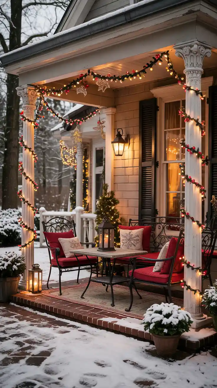 Magical Holiday Glow With Red And White Christmas Lights 2025
