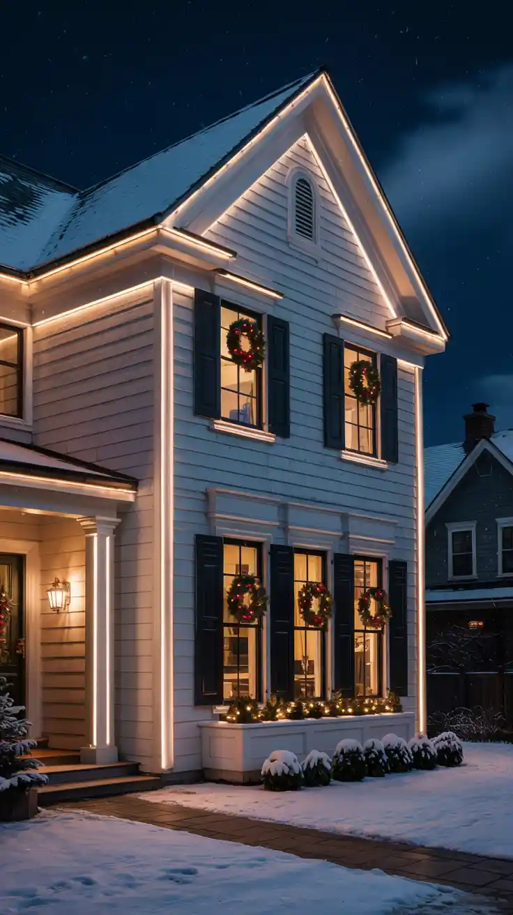 Transform Your Home Into A Winter Wonderland With Stunning Christmas Lights On House Exterior Ideas 2025