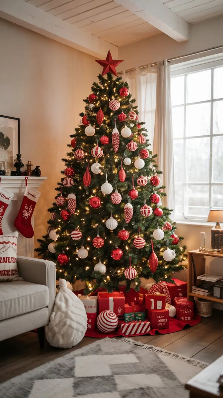Transform Your Holidays With The Red And White Christmas Tree 2025