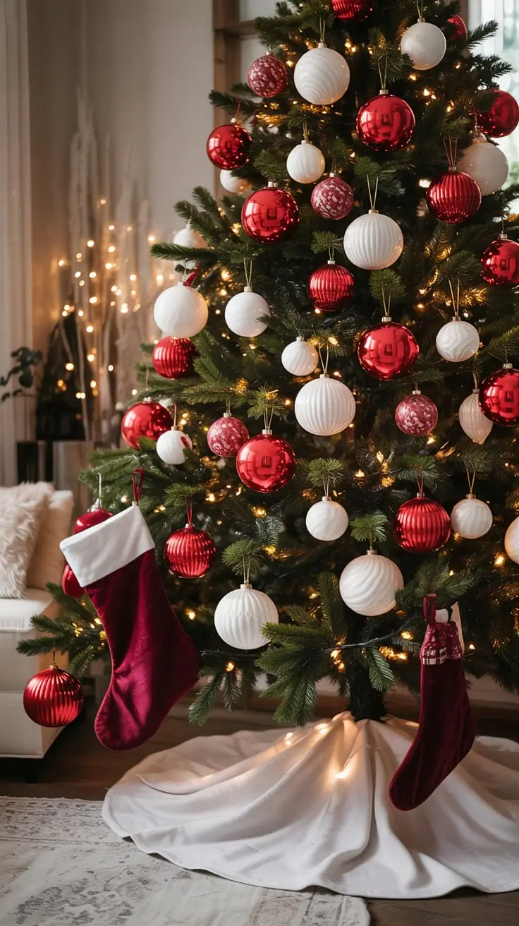 Transform Your Holidays With The Red And White Christmas Tree 2025