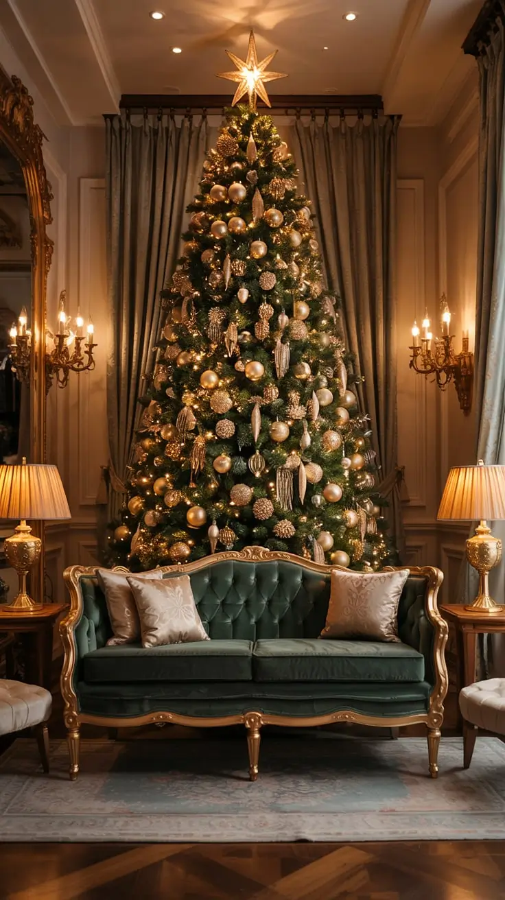 Golden Magic Unveiled The Most Stunning Gold Christmas Tree Ideas Of 2025