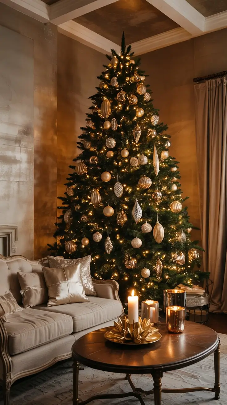 Golden Magic Unveiled The Most Stunning Gold Christmas Tree Ideas Of 2025