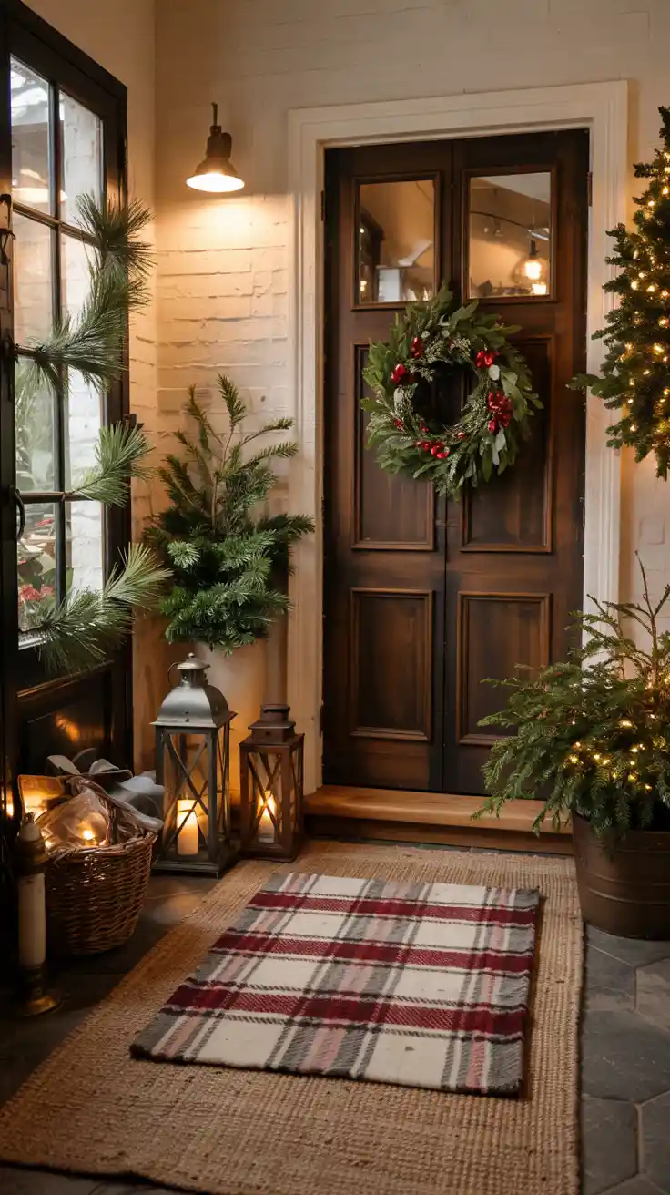 Enchanting Christmas Entryway Ideas 2025 To Welcome The Holidays In Style
