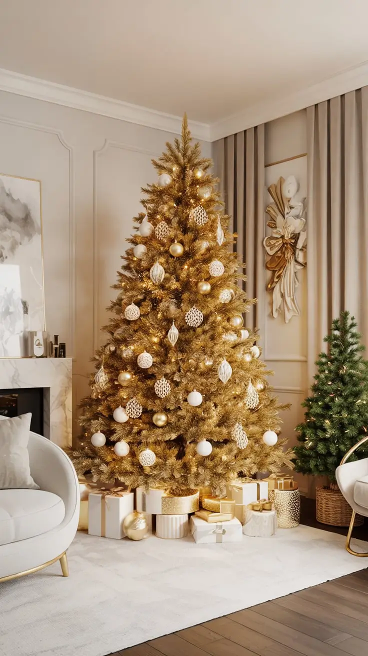 Golden Magic Unveiled The Most Stunning Gold Christmas Tree Ideas Of 2025