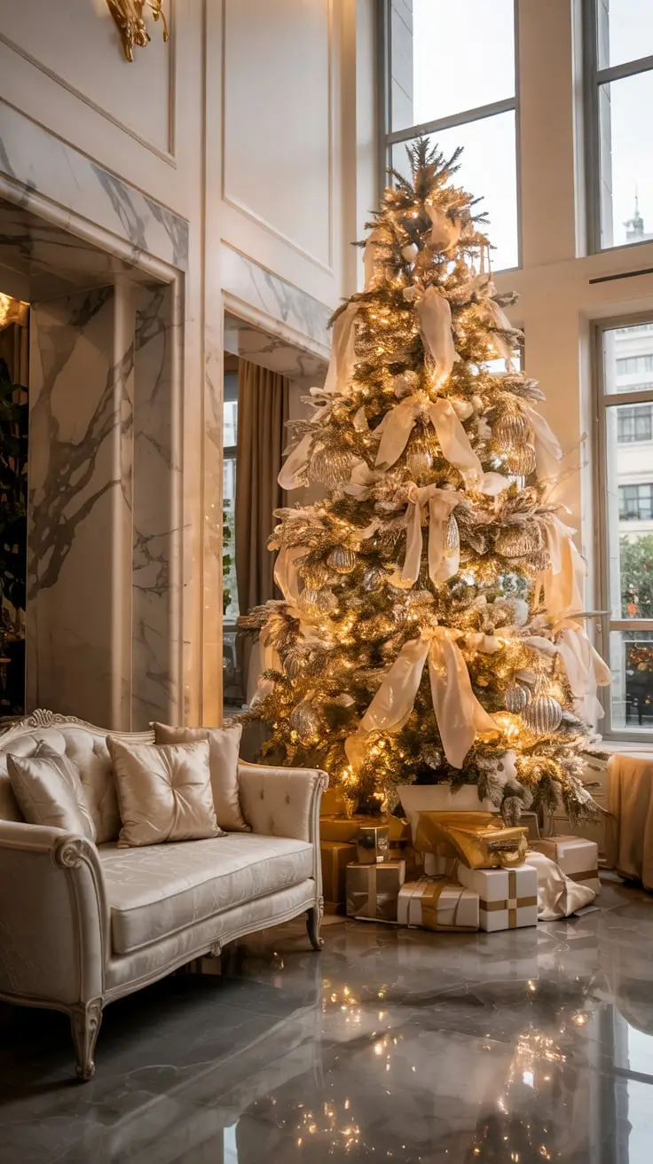 Golden Magic Unveiled The Most Stunning Gold Christmas Tree Ideas Of 2025