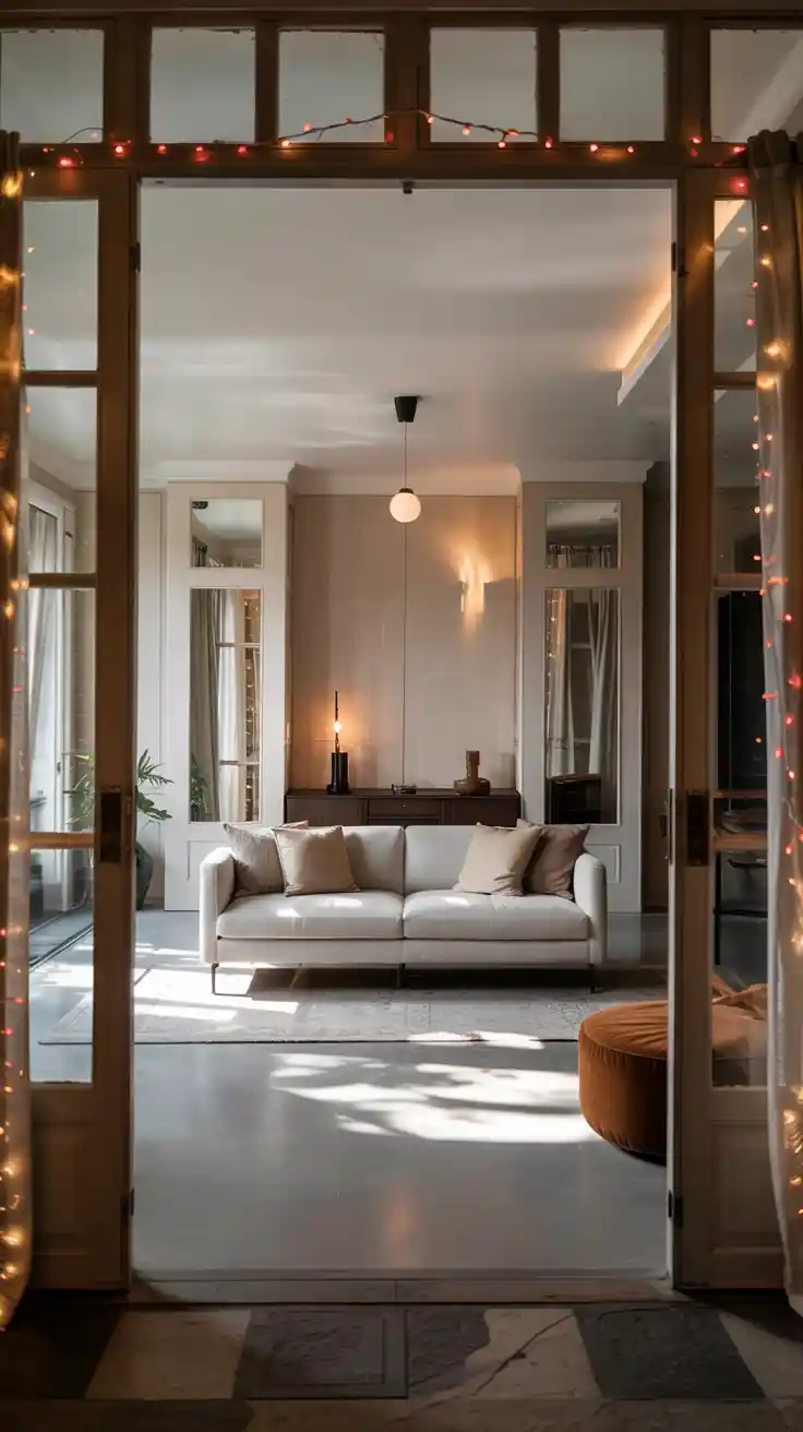 Magical Holiday Glow With Red And White Christmas Lights 2025