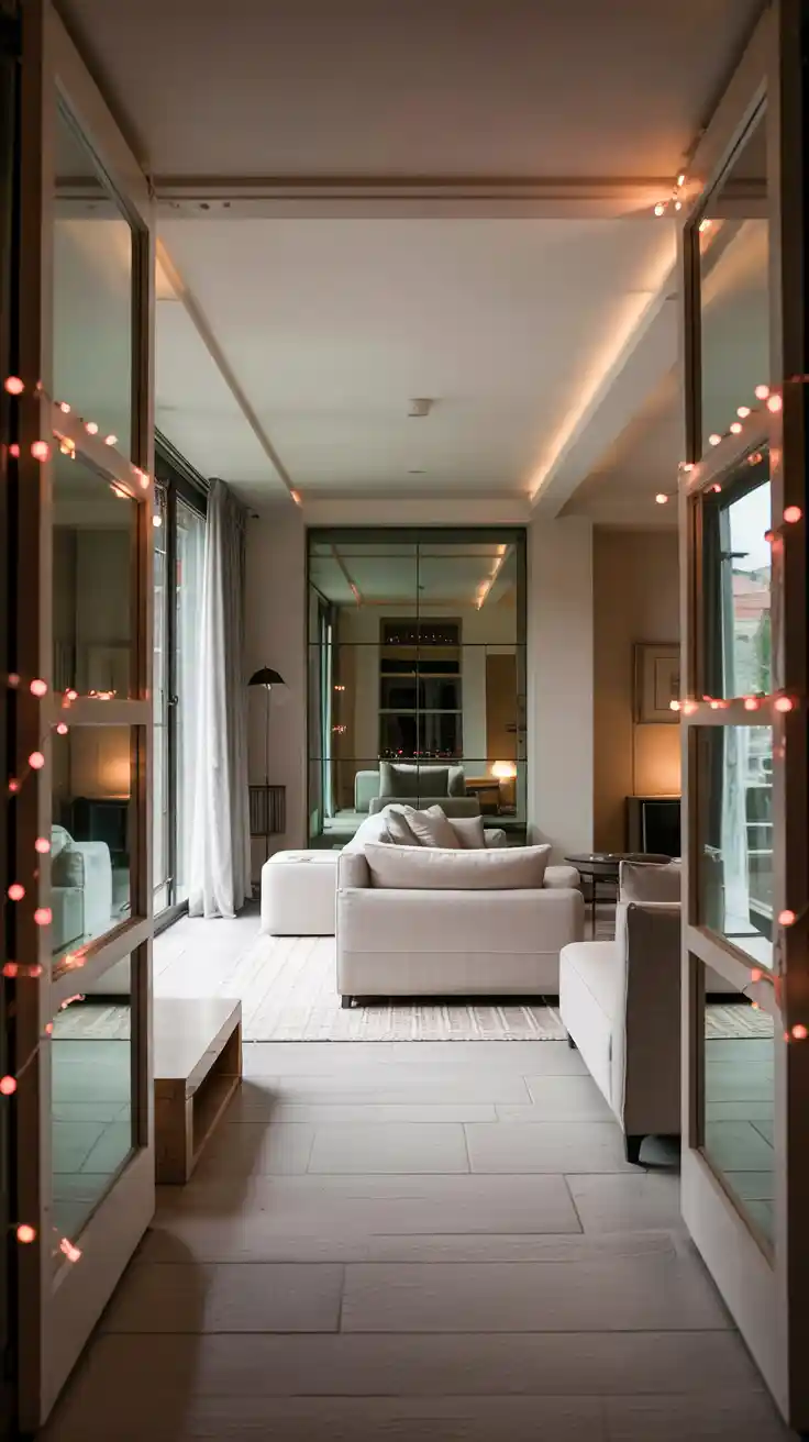 Magical Holiday Glow With Red And White Christmas Lights 2025