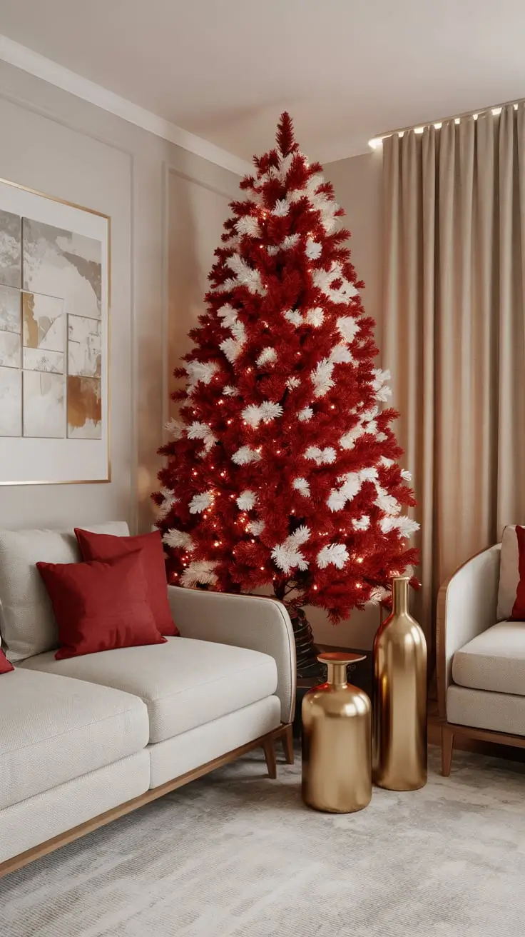 Transform Your Holidays With The Red And White Christmas Tree 2025