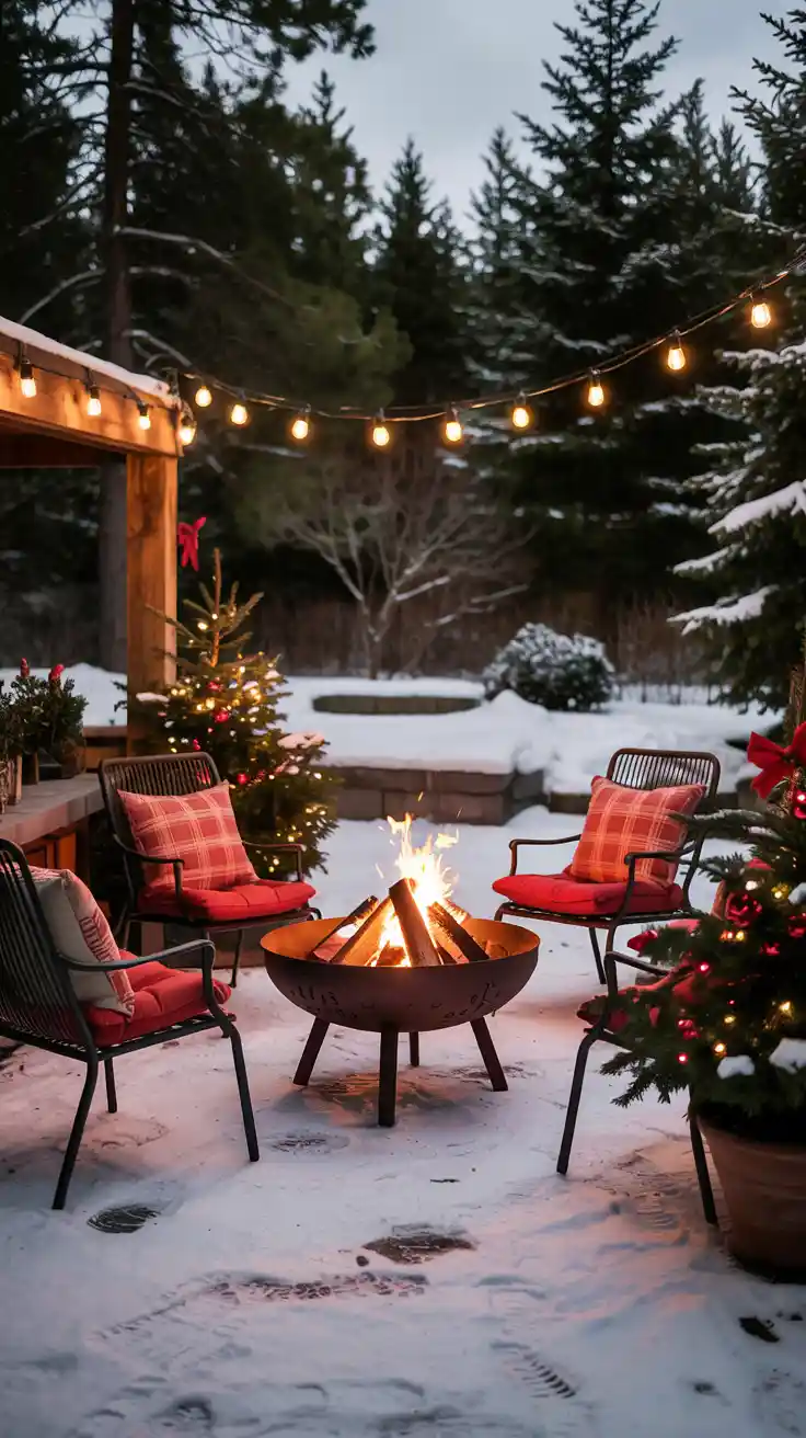 Magical Holiday Glow With Red And White Christmas Lights 2025