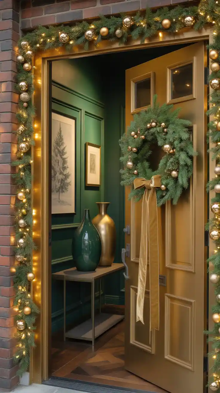 Enchanting Christmas Entryway Ideas 2025 To Welcome The Holidays In Style