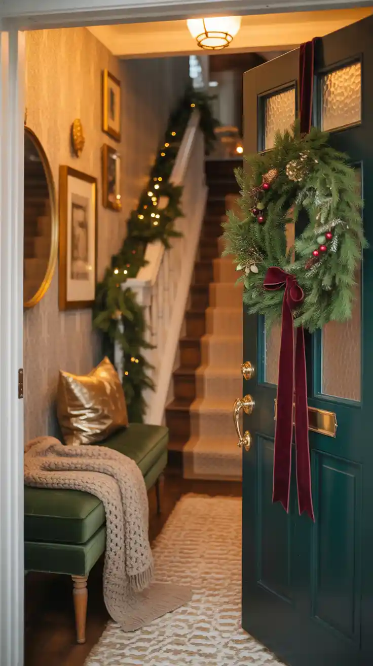 Enchanting Christmas Entryway Ideas 2025 To Welcome The Holidays In Style