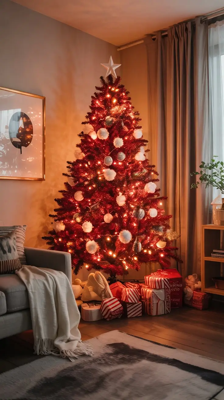 Transform Your Holidays With The Red And White Christmas Tree 2025