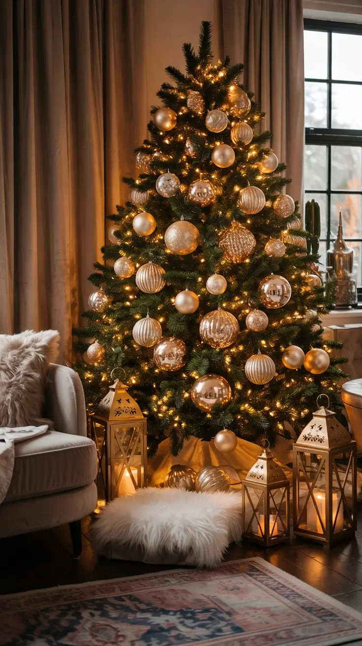 Golden Magic Unveiled The Most Stunning Gold Christmas Tree Ideas Of 2025