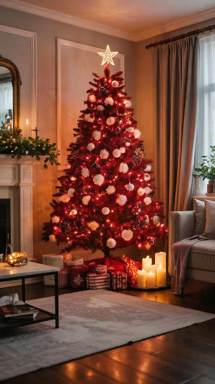 Transform Your Holidays With The Red And White Christmas Tree 2025