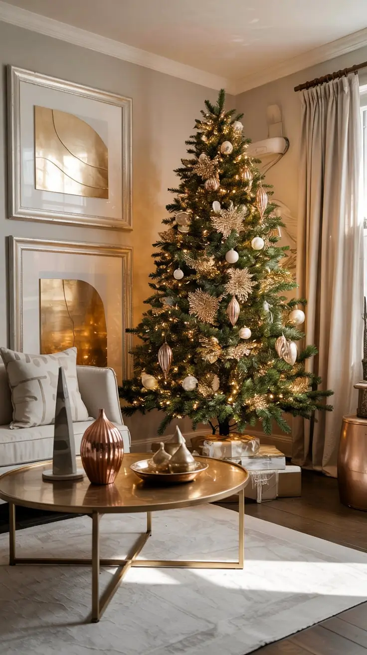 Golden Magic Unveiled The Most Stunning Gold Christmas Tree Ideas Of 2025