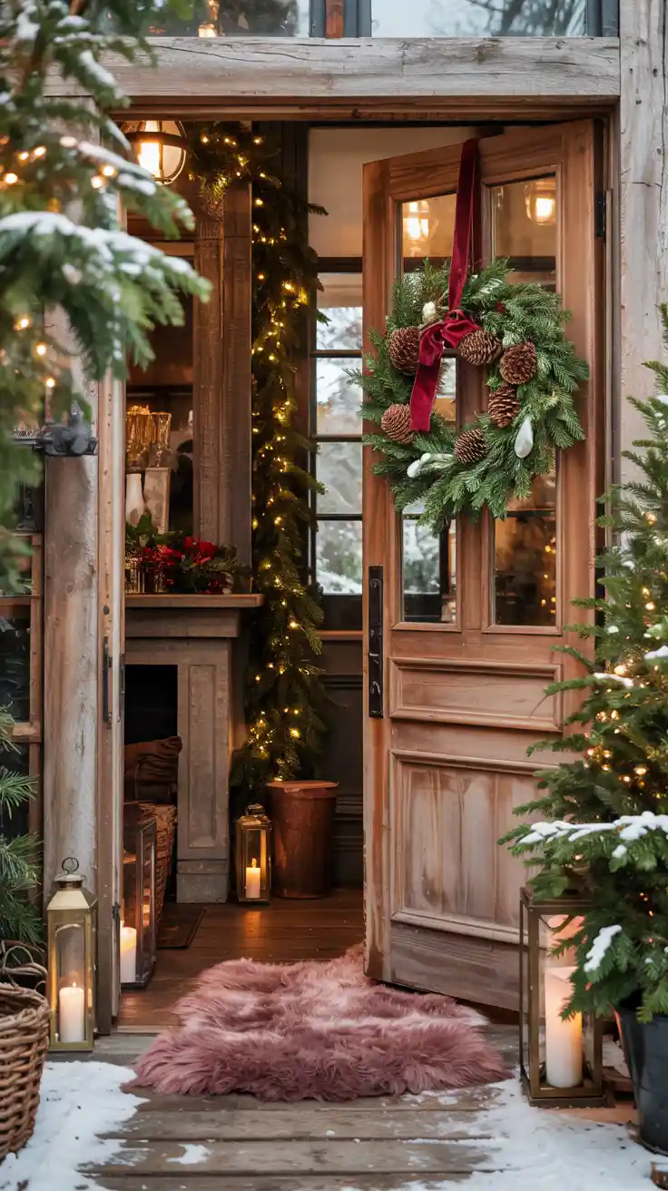 Enchanting Christmas Entryway Ideas 2025 To Welcome The Holidays In Style