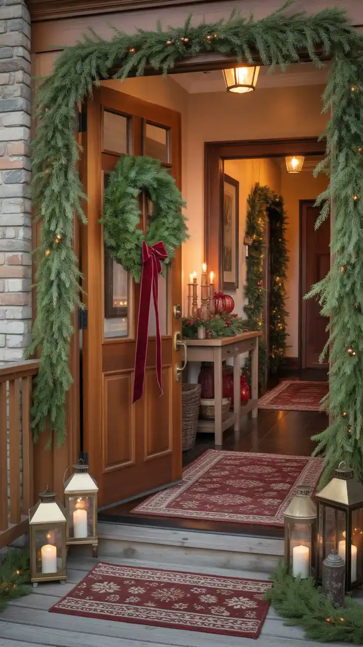 Enchanting Christmas Entryway Ideas 2025 To Welcome The Holidays In Style