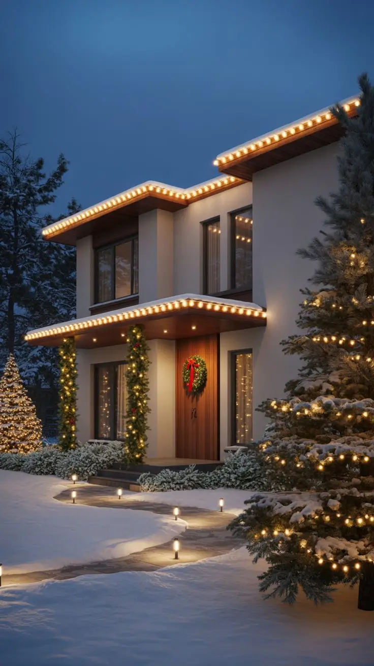 Create a Magical Holiday Glow with Cozy White Lights This Christmas