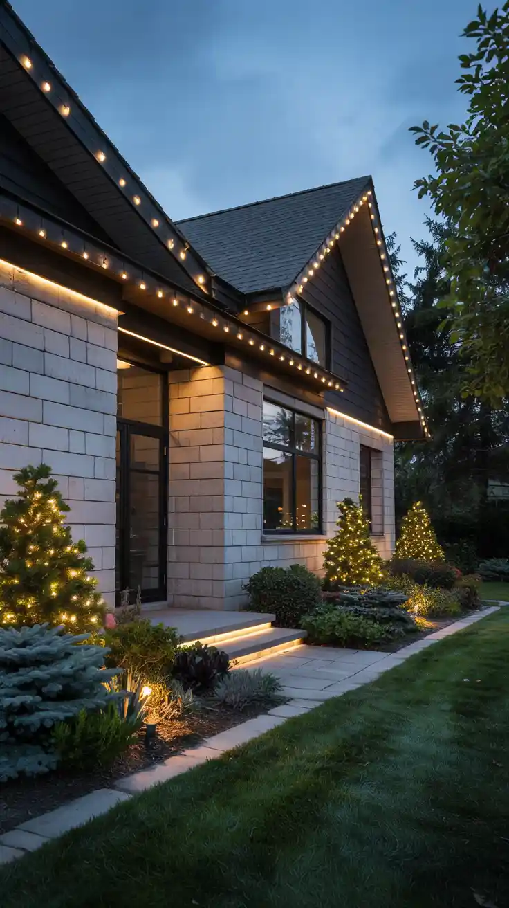 Transform Your Home Into A Winter Wonderland With Stunning Christmas Lights On House Exterior Ideas 2025