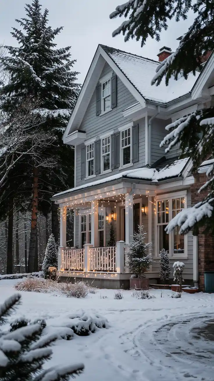 Transform Your Home Into A Winter Wonderland With Stunning Christmas Lights On House Exterior Ideas 2025