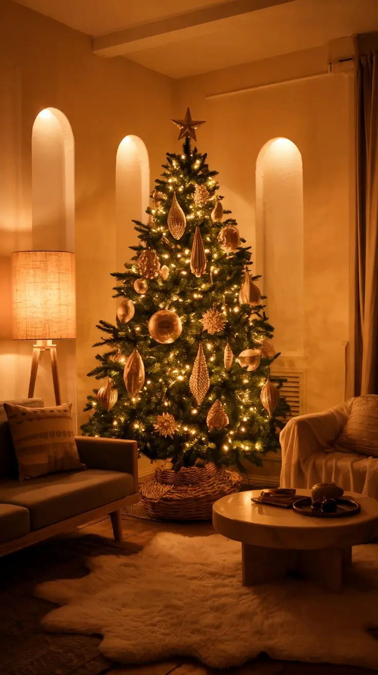 Golden Magic Unveiled The Most Stunning Gold Christmas Tree Ideas Of 2025