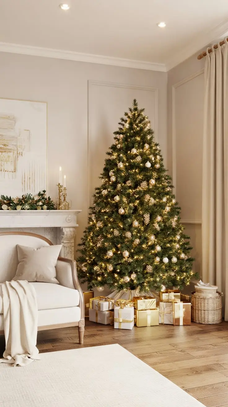 Golden Magic Unveiled The Most Stunning Gold Christmas Tree Ideas Of 2025