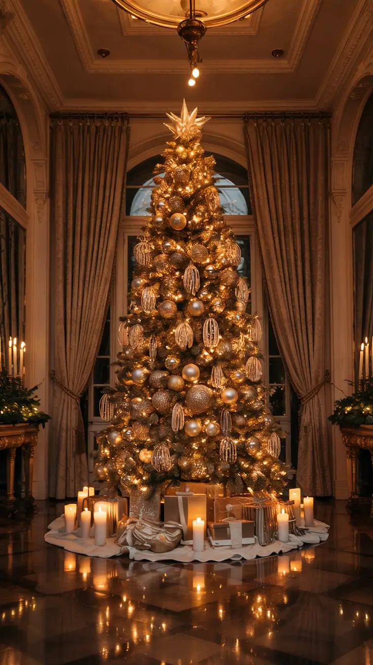 Golden Magic Unveiled The Most Stunning Gold Christmas Tree Ideas Of 2025